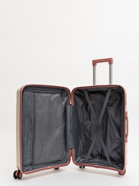 Бежево-розовый чемодан S.Lavia (Славия) - артикул: 0К-00067818 - ракурс 11