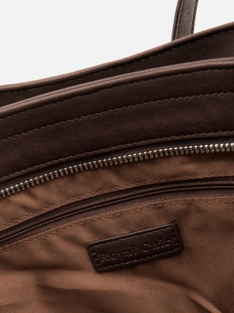 Темно-коричневый шоппер Royal cuir (Royal cuir) - артикул: 0К-00080323 - ракурс 4