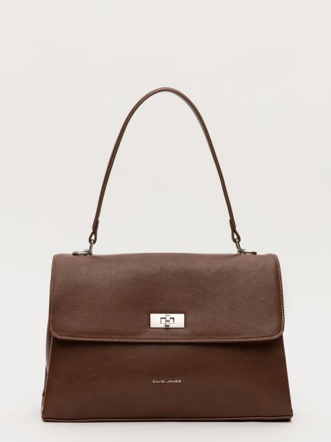 Коричневый сэтчел David Jones (Дэвид Джонс) - артикул: 0К-00079698 - ракурс 1