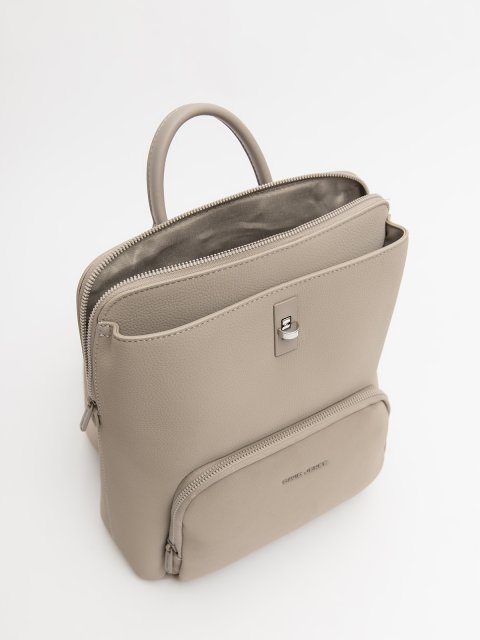 Темно-бежевый рюкзак David Jones (Дэвид Джонс) - артикул: 0К-00077153 - ракурс 3