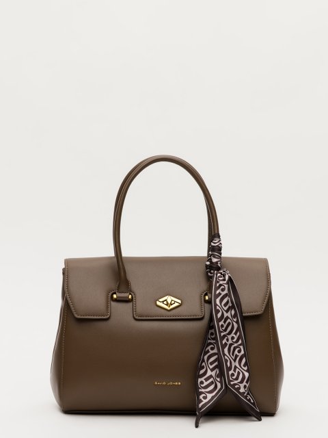 Коричневый сэтчел David Jones (Дэвид Джонс) - артикул: 0К-00079398 - ракурс 1
