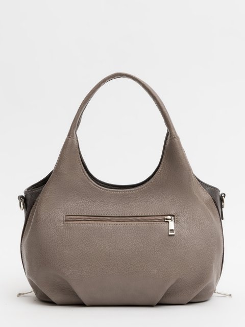 Темно-бежевая сумка классическая S.Lavia. Вид 3.