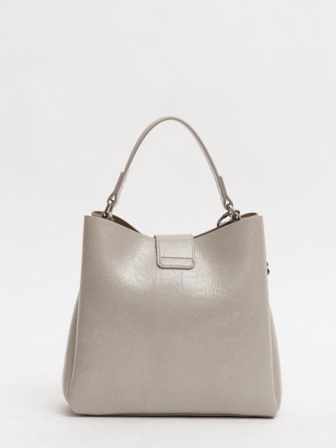 Светло-серый кросс-боди Royal cuir (Royal cuir) - артикул: 0К-00077347 - ракурс 2