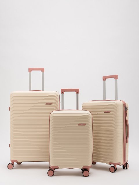 Бежево-розовый чемодан S.Lavia (Славия) - артикул: 0К-00067819 - ракурс 14