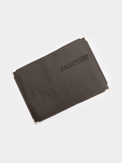 Коричневая обложка для документов Angelo Bianco предпросмотр лицевая