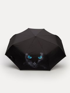 Чёрный зонт автоматический DINIYA предпросмотр лицевая