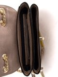 Золотая сумка планшет Cromia. Вид 5 миниатюра.