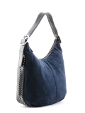 Синяя сумка мешок Fabbiano. Вид 2 миниатюра.