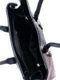 Чёрная сумка классическая Vensi. Вид 6 миниатюра.