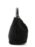 Чёрная сумка мешок Polina. Вид 3 миниатюра.