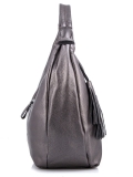 Серебряная сумка мешок Polina. Вид 3 миниатюра.