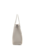 Белая сумка классическая Polina. Вид 3 миниатюра.