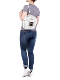 Белый рюкзак Cromia. Вид 2 миниатюра.