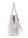Белая сумка классическая Polina. Вид 2 миниатюра.