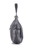 Серебряная сумка мешок David Jones. Вид 3 миниатюра.