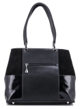 Чёрная сумка классическая Polina. Вид 4 миниатюра.