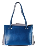 Синяя сумка классическая Cromia. Вид 2 миниатюра.