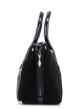 Чёрная сумка классическая Polina. Вид 3 миниатюра.