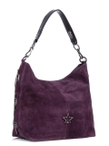Фиолетовая сумка мешок Polina. Вид 2 миниатюра.