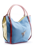 Голубая сумка мешок Fabbiano. Вид 2 миниатюра.