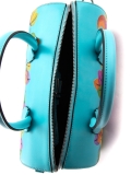 Голубая сумка классическая Cromia. Вид 6 миниатюра.