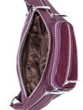 Фиолетовая сумка планшет Polina. Вид 5 миниатюра.