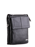 Чёрная сумка планшет Karya. Вид 2 миниатюра.