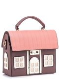 Розовый портфель Angelo Bianco. Вид 2 миниатюра.