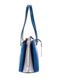 Синяя сумка классическая Cromia. Вид 3 миниатюра.
