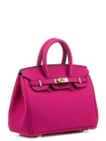 Розовая сумка классическая Angelo Bianco. Вид 2 миниатюра.