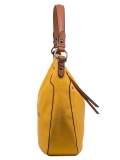 Жёлтая сумка мешок David Jones. Вид 3 миниатюра.