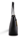Чёрная сумка классическая Cromia. Вид 4 миниатюра.