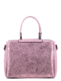 Розовая сумка классическая Richezza. Вид 1 миниатюра.
