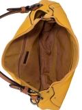 Жёлтая сумка мешок David Jones. Вид 5 миниатюра.