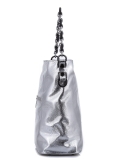 Серебряная сумка мешок Fabbiano. Вид 3 миниатюра.