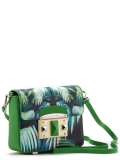 Зелёная сумка планшет Cromia. Вид 3 миниатюра.