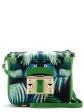 Зелёная сумка планшет Cromia. Вид 1 миниатюра.