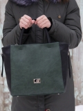 Зелёная сумка классическая S.Lavia. Вид 6 миниатюра.