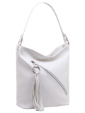 Белая сумка мешок S.Lavia. Вид 4 миниатюра.