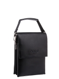 Чёрная сумка планшет Polo. Вид 2 миниатюра.