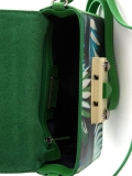 Зелёная сумка планшет Cromia. Вид 6 миниатюра.