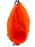 Оранжевая сумка мешок S.Lavia. Вид 5 миниатюра.