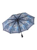Синий зонт полуавтомат ZITA. Вид 4 миниатюра.