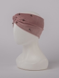Розовая повязка на голову Classic. Вид 1 миниатюра.
