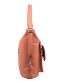 Оранжевая сумка мешок S.Lavia. Вид 3 миниатюра.