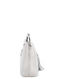 Белая сумка классическая Polina. Вид 3 миниатюра.