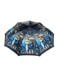 Синий зонт полуавтомат ZITA. Вид 2 миниатюра.