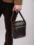 Темно-коричневая сумка планшет S.Lavia. Вид 8 миниатюра.