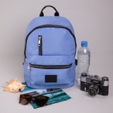 Светло-голубой рюкзак S.Lavia. Вид 6 миниатюра.