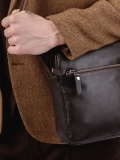 Темно-коричневая сумка планшет S.Lavia. Вид 4 миниатюра.